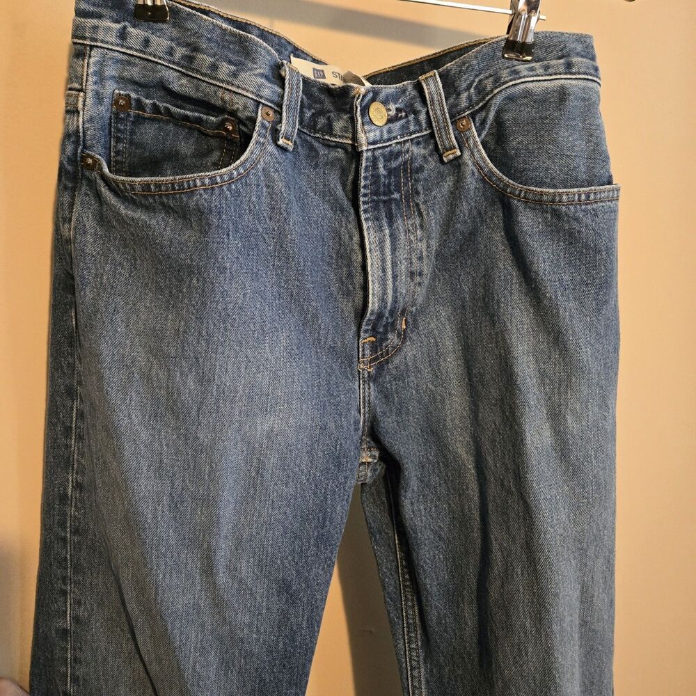 Mens Gap Jeans Standard Fit Medium Blue 31 x 32, Vintage 90s Y2K